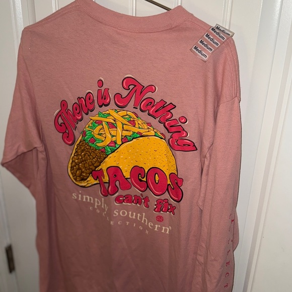 Simply Southern Long Sleeve Tee in Soft Pink - Picture 9 of 12